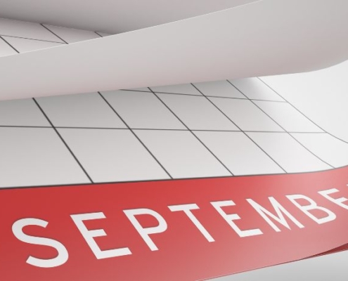 Image of a calendar reading September