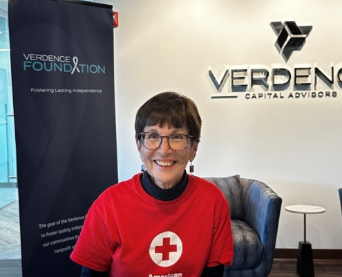 Verdence team working with the American Red Cross